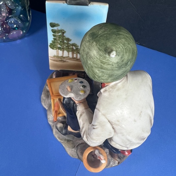 Vintage LEFTON Old Painter at His Canvas Beautiful Sculpture,Made In Japan #7800 - Picture 11 of 15